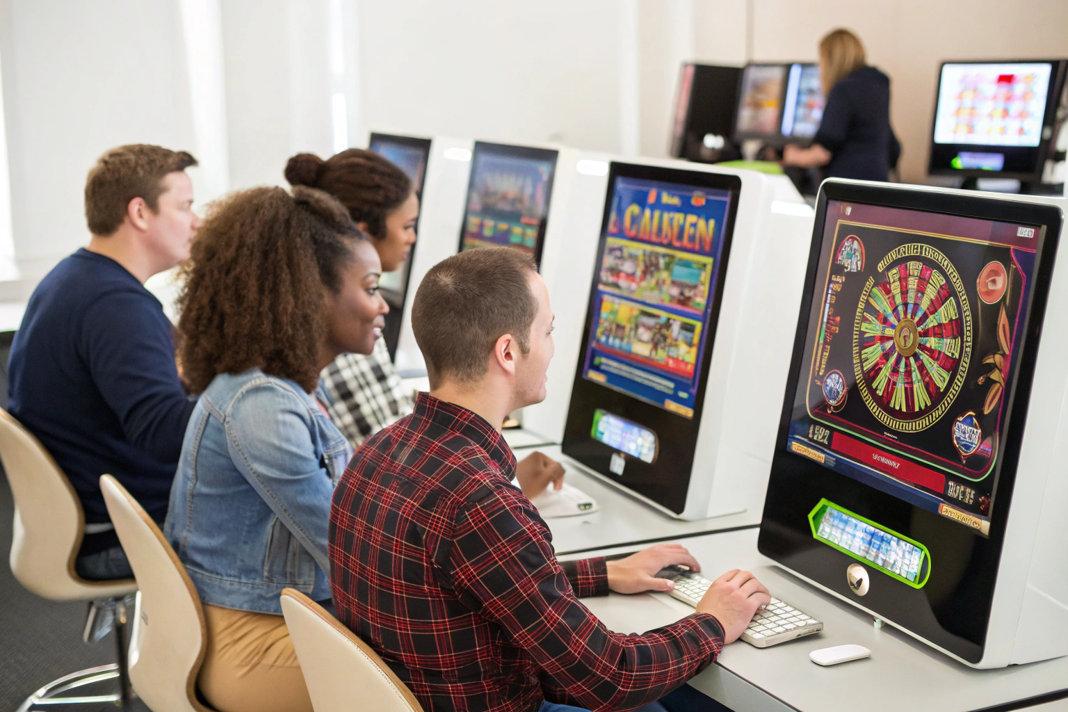 Multiplayer online slots available to players